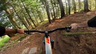 Snoqualmie pass. Upper Silver Fir DH FAIL. MTB GoPro POV.