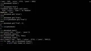 Python Dictionaries - Selecting a Dictionary Type