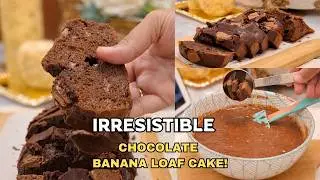 Healthy Chocolate Banana Cake | Easy One Bowl Recipe | Ramadan Iftar Dessert
