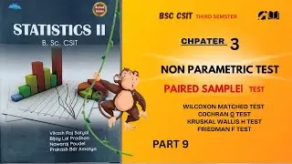 Paired sample| part 9 | Non Parametric Test |  chapter 3 | Statistics ii #part9