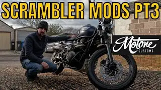 TRIUMPH SCRAMBLER MODIFICATIONS PT3 | Motone Customs Front Mudguard
