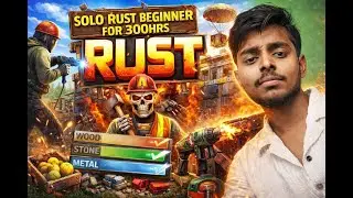 SOLO RUST AS A 200 HR BEGINNER | PLAYING RUST 18 HRS STRAIGHT