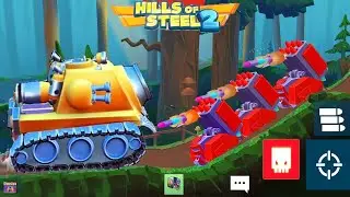 HILLS OF STEEL 2 : New Rare Tank CHONK VERSUS Team Survival TANKS I Android Gameplay HD