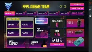 FFPL  DREAM TEAM EVENT FULL DETAILS||HOW TO COMPLETE FFPL DREAM TEAM ? PRO LEAGUE|