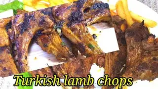Turkish style lamb chops recipe||simple and easy mutton chops||middle eastern grilled lamb chops