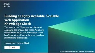 T.Anh Huy Knowledge Check: Building a Highly Available, Scalable Web Application | CloudComputingAWS