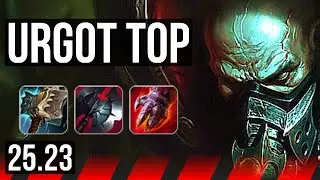 URGOT vs YORICK (TOP) | 10/1/9, Dominating | EUW Master | 25.23