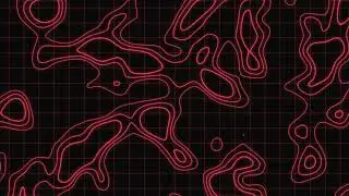 Abstract Red Lines Light Waves Background Animation
