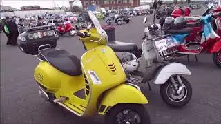 Torbay Mods Scooter Club visit Vespa World Days at Belfast in 2018