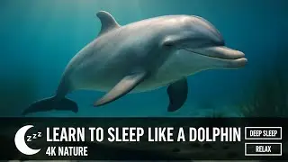 Learn to Sleep Like a Dolphin 🐬 Relaxing Music & Calming Sleep Facts in 4K