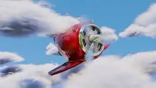 How I made a Cartoon Plane Flying Animation in Blender | Blender 3D Animation