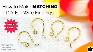 How to Make DIY Ear Wire Findings that Match Tutorial - Beebeecraft