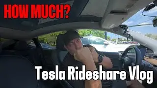 How Much $$$? | Tesla Rideshare Vlog 3.9.25