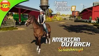 Farming Simulator 19 Map Tour Gameplay, American Outback  map fs19 walkthrough