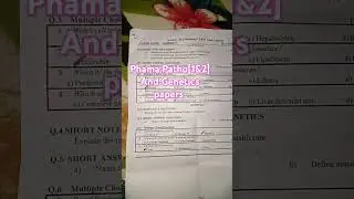 Pharmacology, Pathology and genetic paper with solve MCQ