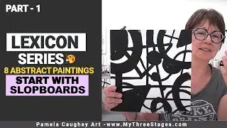 191 - Abstract Painting ACRYLIC - EASY Start - 8 Paintings #abstractpainting #abstractartips