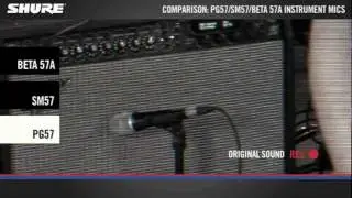 Vergelijking: Shure Instrument Microfoons