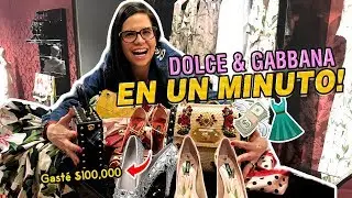 ME COMPRO TODO LO QUE PUDE AGARRAR EN 1 MINUTO ⏰ DOLCE & GABANNA 💸 👠 | Camila Guiribitey