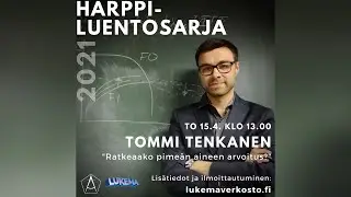 Tommi Tenkanen - Harppi-luentosarja 2021
