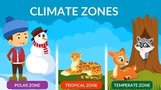 Climate Zones on Earth | Tropical | Temperate | Polar | Kids Educational video | Kids Learning video