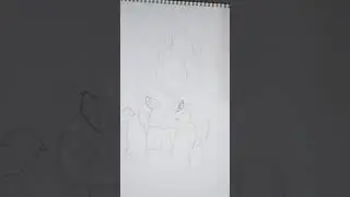 Gogeta ssj god line art..