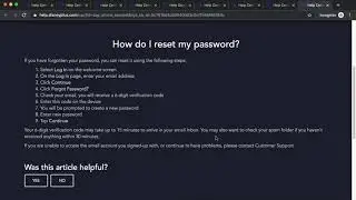 How to RESET DISNEY plus PASSWORD?