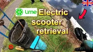 Lime E-Scooter Retrieval Magnet fishing