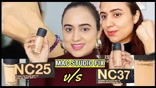 MAC NC 25 v/s NC 37 | Full face Swatch & Comparison | waysheblushes