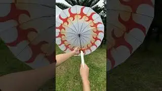 DemonSlayer Anime Sword Umbrella Kimetsu No Yaiba Long Handle Japanese Samurai Sword Katana Umbrella
