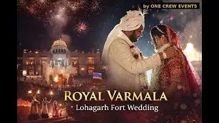 The royal and luxurious Varmala ceremony at Lohagarh Fort // One crew Events // 2026