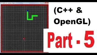 OpenGL & C++ game programming ( snake game) tutorial ( 2D ) | PART 5 | Keyboard Input