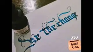 GOTHIC CALLIGRAPHY | BLUE LETTER | MODIFIED CALLIGRAPHY | 3MM PILOT NIB | 120 GSM | HAND WRITING