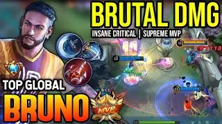 BRUNO BEST BUILD 2023 | TOP GLOBAL BRUNO GAMEPLAY | MOBILE LEGENDS✓