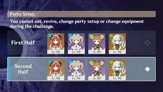 Abyss 3.5 Floor 12 AFK Nilou Clear Continuous Both Sides