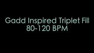 Steve Gadd Inspired Triplet Bass Fill