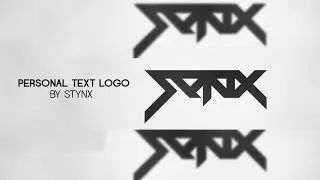 Personal Text Logo SpeedArt by Stynx