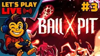 Monkey In A Pit Of Balls!! | BALL X PIT | #ballxpit #livestream