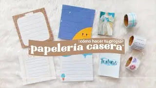 HAZ TU PROPIA PAPELERIA 🌈 Fácil y sin imprimir ✨