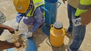 Sand cone test For soil compaction #civilengineering #construction 