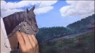 Anne At ve Yavrusu -Yağlı Boya (Oil Painting Timelapse Video)
