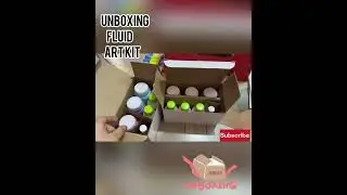 Unboxing fluid art kit #unboxing #fluidart  #flipkart