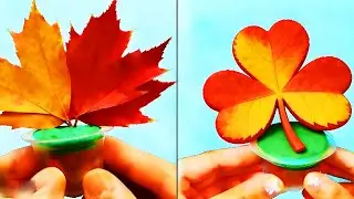 Clover Leaf Fairy ☘️  Easy Spring Nature Craft Idea With Flowers