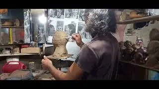 Retratismo en arcilla.  Guyandita,  segundo estudio.