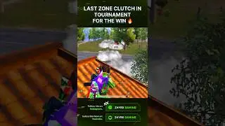 ZHYRX LAST ZONE CLUTCH IN TOURNAMENT FOR THE WIN 🔥 #bgmi