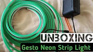 Unboxing Gesto 16.4 Feet LED Neon Strip Rope Lights | 12V Adaptor | Brighten Up Your Space!