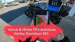 Harley Davidson Iron 883 75 miles on vance and hines FP3 autotune
