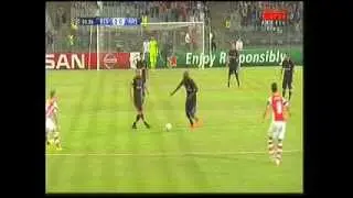 DEMBA BA AMAZING KICK VS ARSENAL UCL 19/08/2014
