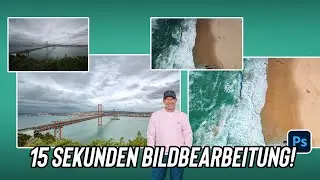 Edit landscape photos in 15 seconds. Photoshop.