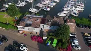 Jachthaven Andijk, Netherlands 2019.07 aerial video