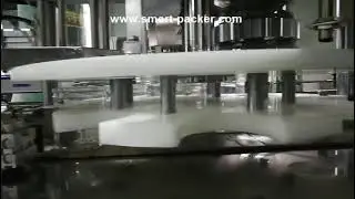 Food PET plastic can jar bottle ring lid sealing seaming machine packing video